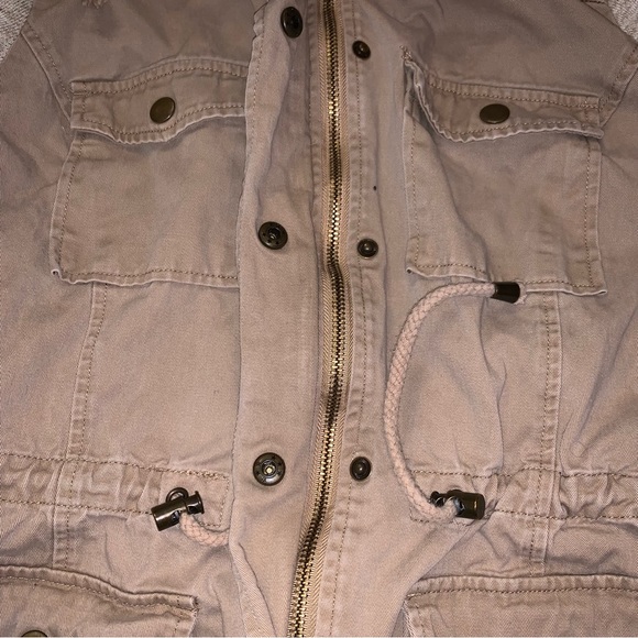 Sky and Sparrow Utility Canvas Drawstring Waist Jacket - Picture 6 of 13